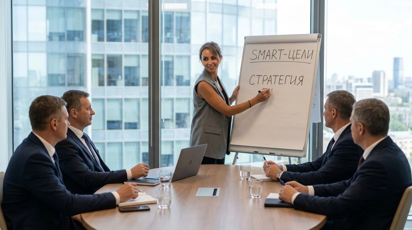 Стратегическая сессия: SMART-цели и стратегия на флипчарте